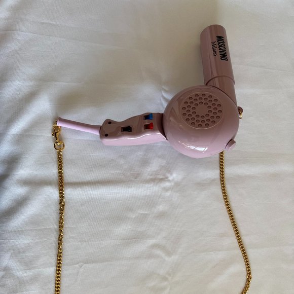 AW21 Moschino Couture Jeremy Scott Blow Dryer Mini Shoulder Bag w/Gold Chains - Picture 13 of 16